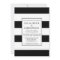 Black & White Stripe Wedding Invitation