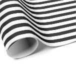 Black | White Stripe Wrapping Paper<br><div class="desc">This classic stripe gift wrapping paper is perfect for your gifting needs! Wrap a birthday gift, baby shower gift, bridal shower gift, wedding gift, or gift for any other special occasion. It's also a wonderful choice for wrapping paper crafts : wrapping paper envelopes, wrapping paper bunting, wrapping streamers or wrapping...</div>