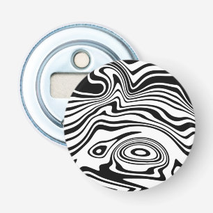 Black White Striped Bottle Opener Choose Colour