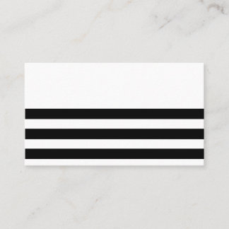 Black & White Striped Business Card