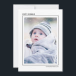 Black & White Striped Happy Hanukkah Family Photo Holiday Card<br><div class="desc">Stylish and cute photo cards are perfect for all your friends and family this holiday season. Customise the text "happy hanukkah" with your own greet and change the family name and the year and swap out the picture for a photo of your kids, pet, or the whole family. The design...</div>