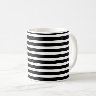 black-white stripes - black-and-white stripes coffee mug