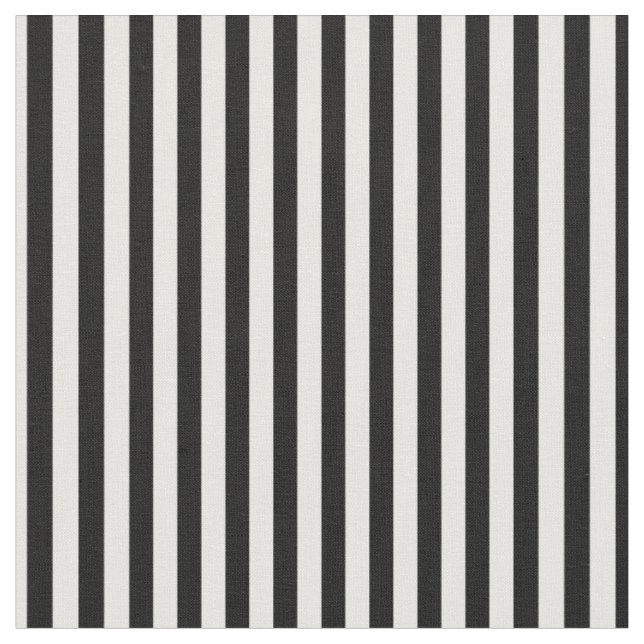 Black & White Stripes Fabric (Close Up)