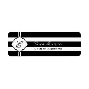 Black & White Stripes Geometric Pattern