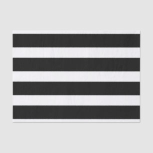 Black & White Stripes Geometric Pattern Tissue Paper