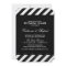 Black & White Stripes Rehearsal Dinner Invitation
