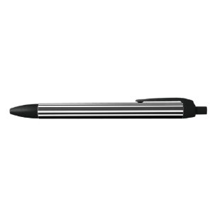 Black White Stripes Seamless Pattern Ink Pen