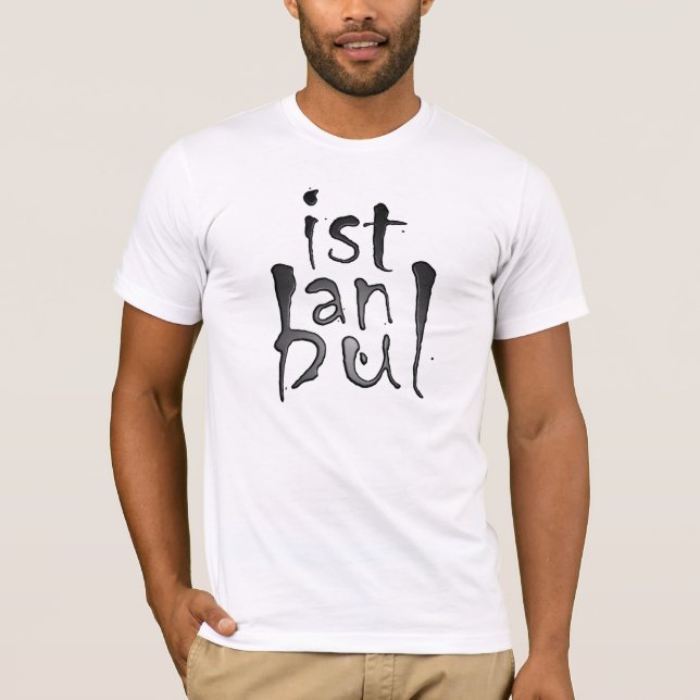 Black & White Stylish İstanbul Shirt (Front)