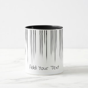 Black/White Stylish Stripe Pattern Mug