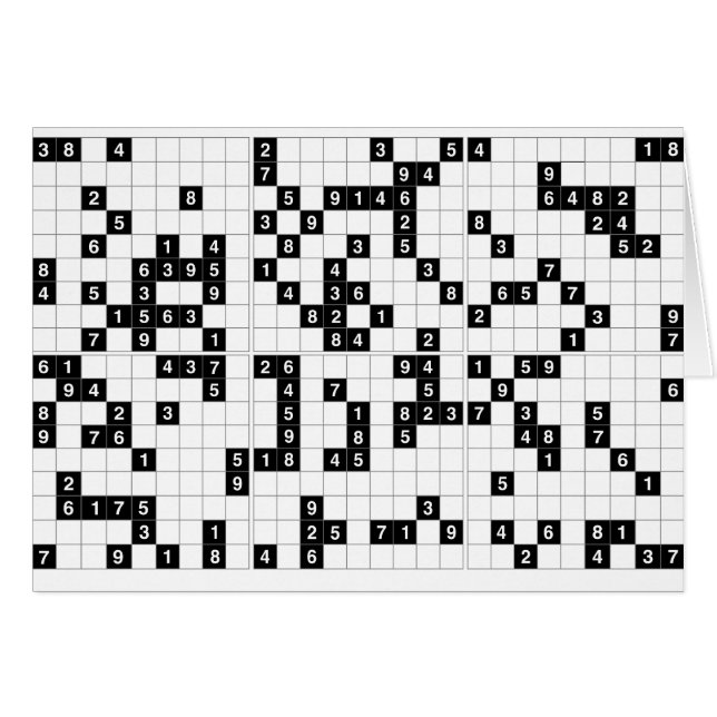 black white sudoku (Front Horizontal)