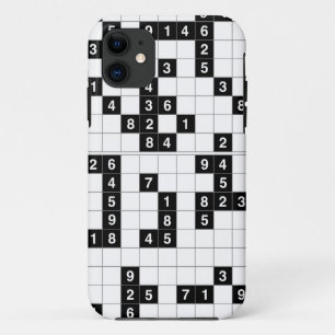 black white sudoku iPhone 11 case
