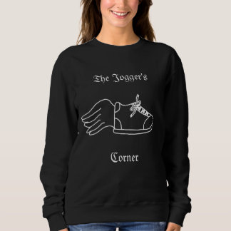 Black & White Sweatshirt "The Jogger's Corner"