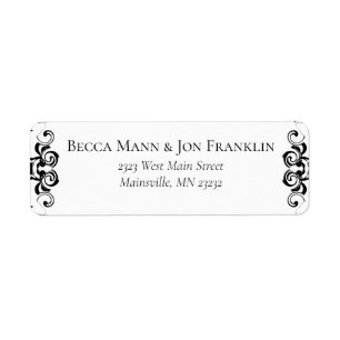 Black & White Swirl Gothic Wedding