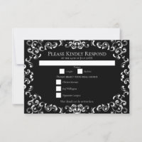 Black & White Swirl Gothic Wedding