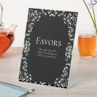 Black White Swirl Gothic Wedding