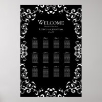 Black & White Swirl Gothic Wedding