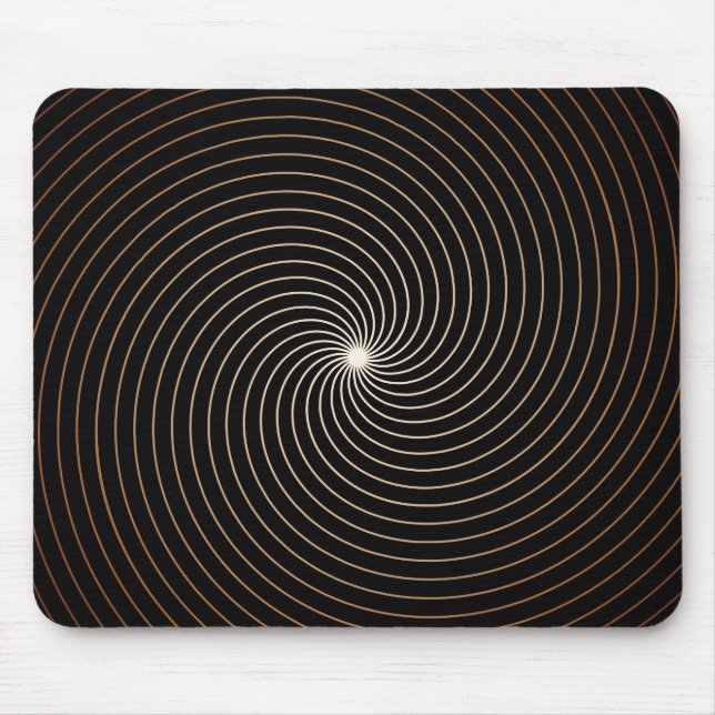 Black & White Swirl w/Tan Gradation Mouse Mat (Front)