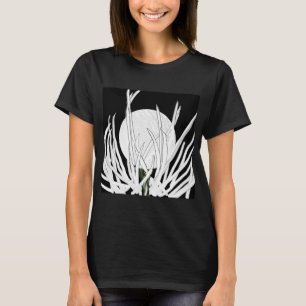 Black & White T-Shirt Golf Ball in Grass