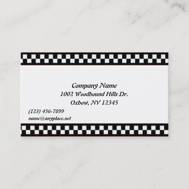 Black, White, Taxi Business Card (Front)