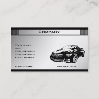 Black & White Template 5 Business Card