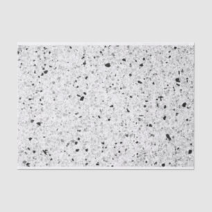 Black & White Terrazzo Texture DIY Loft Decor Tis Tissue Paper