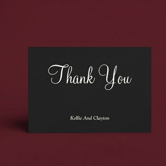 Black/White Thank You Cards (Creator Uploaded)