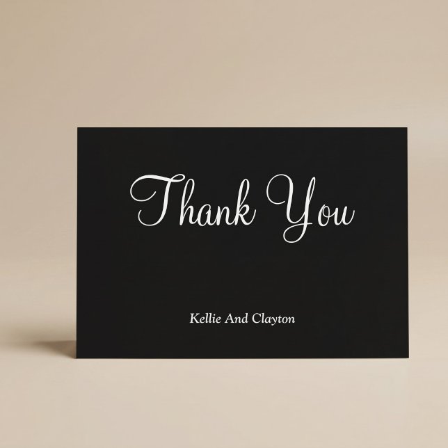 Black/White Thank You Cards (Creator Uploaded)