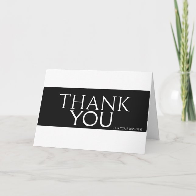 Black & White Thank you for special day (Front)