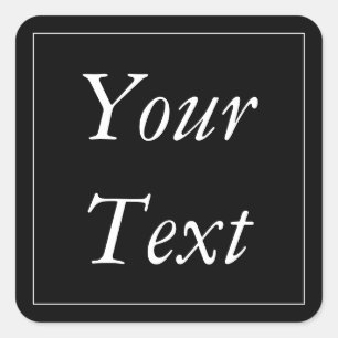 Black & White Thank You Stickers and Favour Labels