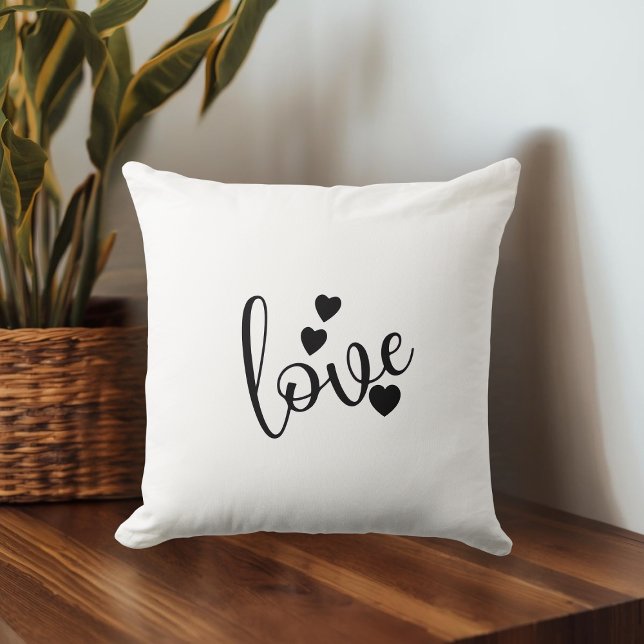 Black & White Throw Pillow (Creator Uploaded)