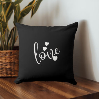 Black & White Throw Pillow