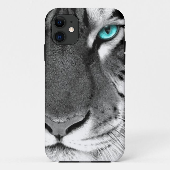 Black White Tiger Case-Mate iPhone Case (Back)
