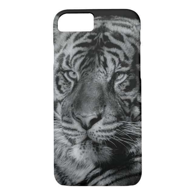 Black & White Tiger Case-Mate iPhone Case (Back)