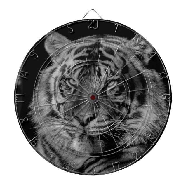 Black & White Tiger Dartboard (Front)