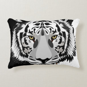 Black White Tiger  Decorative Cushion