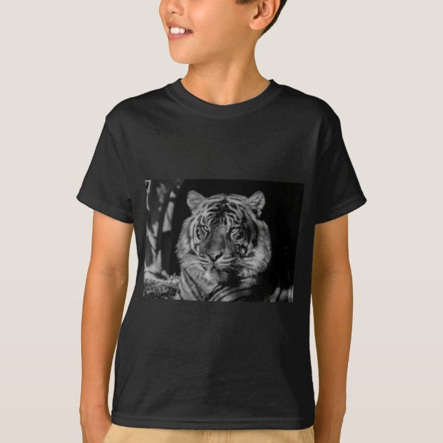 Black & White Tiger T-Shirt (Front)