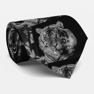 Black & White Tiger Tie