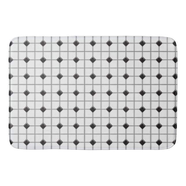 Black & White "Tile Look" Mat (Front)
