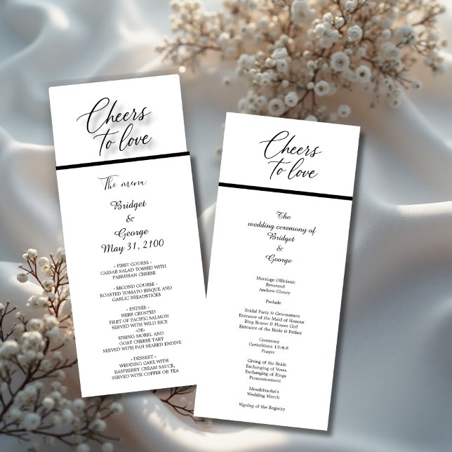 black & white timeless modern script programme (Creator Uploaded)