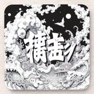 Black & White Tokyo Coaster