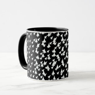 Black White Trees Combo Mug