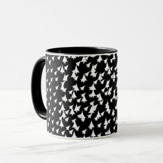 Black White Trees Combo Mug