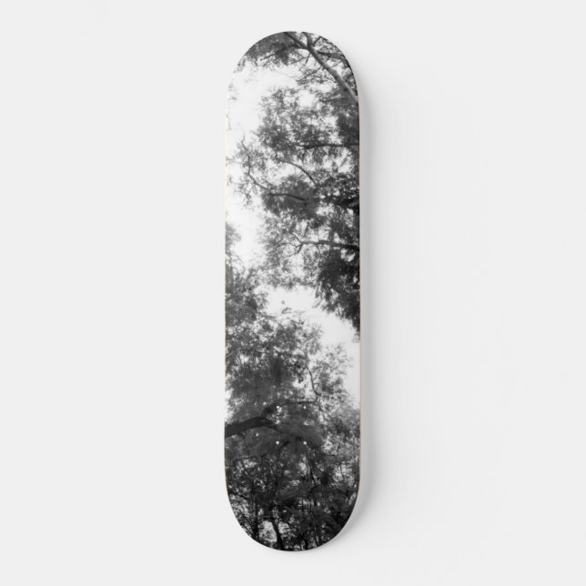 Black & White Trees Dream #1 #wall #art  Skateboard (Front)