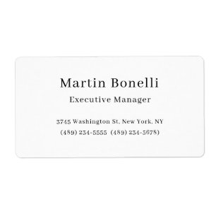 Black & White Trendy Minimal Plain Simple