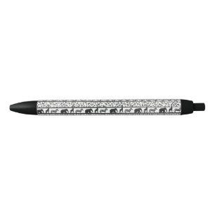 Black White Tribal African Pattern Trendy Design Ink Pen