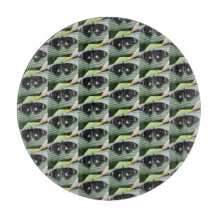 Black & White Tropical Butterfly Cutting Board