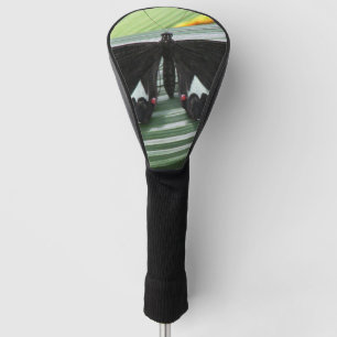 Black & White Tropical Butterfly  Golf Head Cover