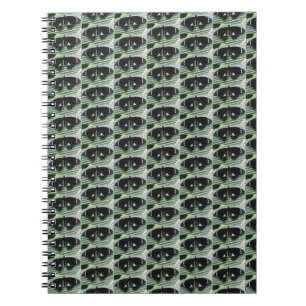 Black & White Tropical Butterfly Spiral Notebook
