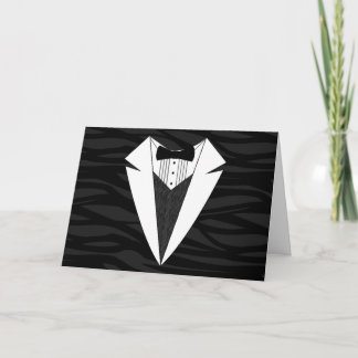 Black/White Tuxedo Card