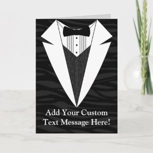 Black/White Tuxedo Card
